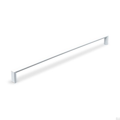 Tirador para mueble alargado Sala 320, Metal, Blanco Mate