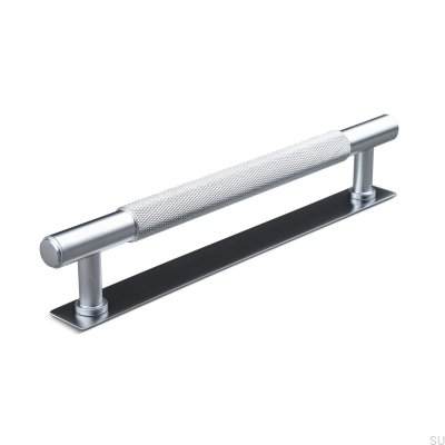 Tirador para mueble rectangular Salo 160 plateado