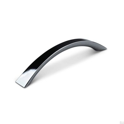 Tirador para mueble alargado Terni 128, cromo pulido