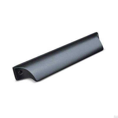 Tirador para mueble Trani 128 Shell, metal negro mate