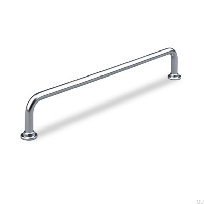 Tirador para mueble rectangular Venosa 192 plateado