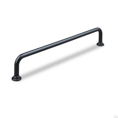 Tirador para mueble alargado Venosa 192, metal, negro mate