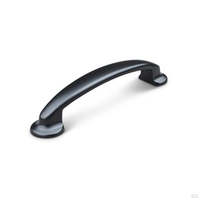Tirador para mueble alargado Vittoria 96, metal, negro mate