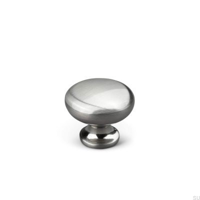 Pomo para mueble Ancona 30 plata cepillado