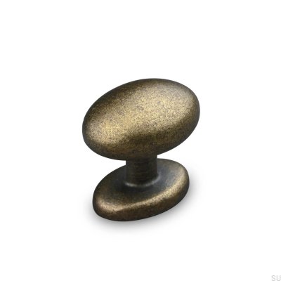 Pomo para mueble Atri de metal, oxidado