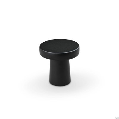 Pomo para mueble de metal Garda 25, negro mate