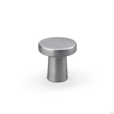 Pomo para mueble Garda 25 plata cepillado
