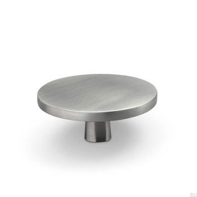 Pomo para mueble Garda 60 plata cepillado