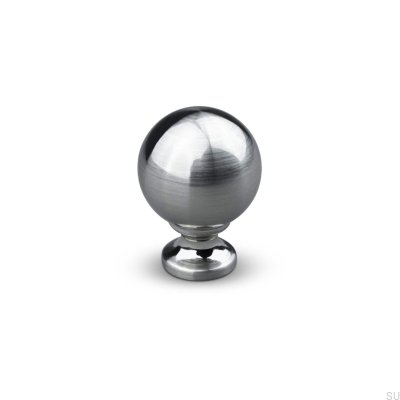 Pomo para mueble Labaro 30 Plata Cepillada