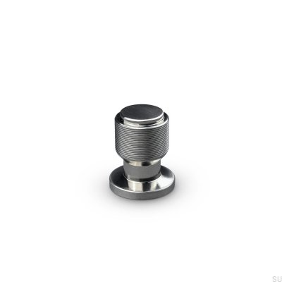Pomo para mueble Lonato Stripe 20 Plata Cepillada