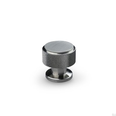 Pomo para mueble Lonato 30 Plata Cepillada