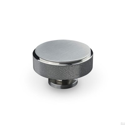 Pomo para mueble Lonato 50 Plata Cepillada