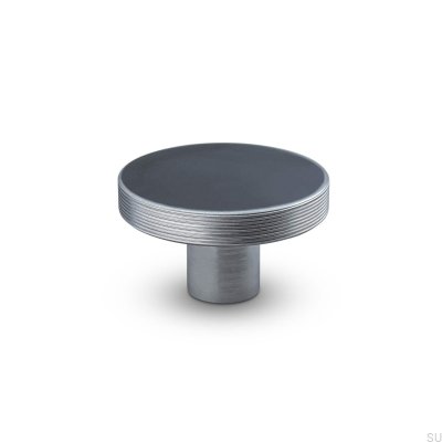 Pomo para mueble Monza Stripe 42 plateado