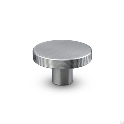 Pomo para mueble Monza Stripe 42 Plata Cepillada