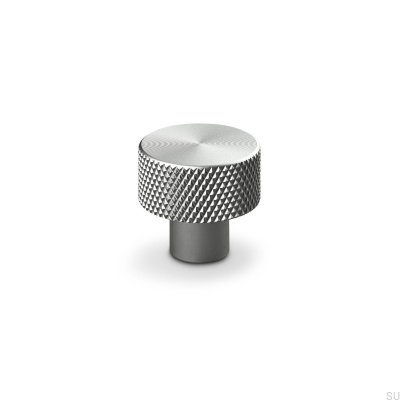 Pomo para mueble Rimini 20 plateado cepillado