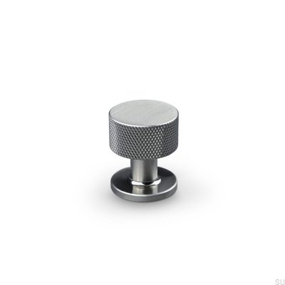 Pomo para mueble Sassari 25 Plata Cepillada