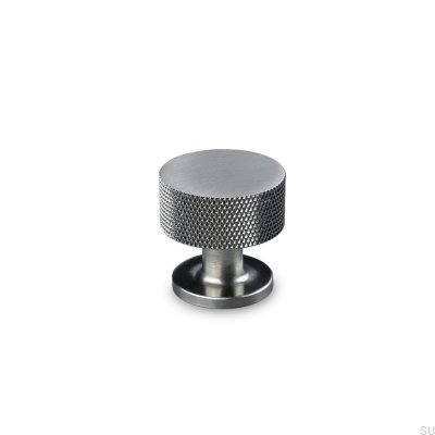 Pomo para mueble Sassari 30 plateado cepillado