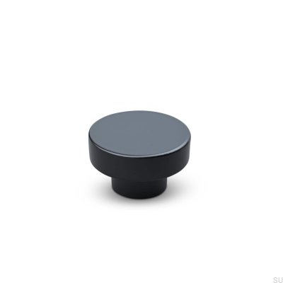 Pomo para mueble Vasto 34 de metal, negro mate