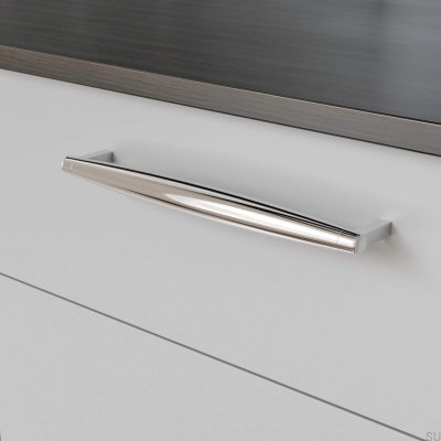 Tirador para mueble alargado Hjo 256, cromo pulido