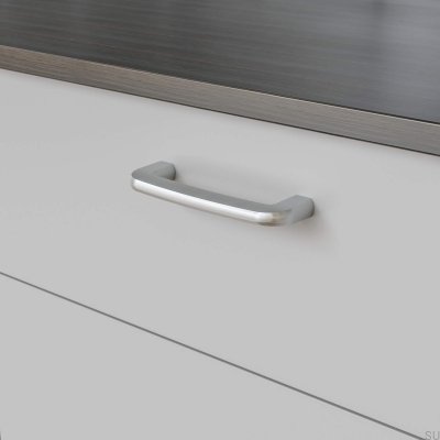 Tirador para mueble alargado Visby 128 Plata cepillado