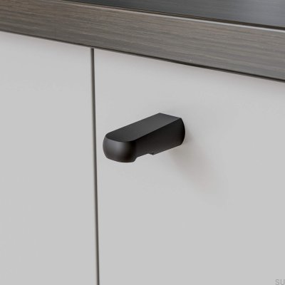 Pomo para mueble Visby de metal, negro mate