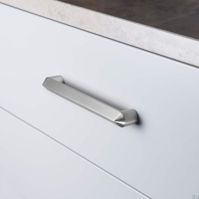 Tirador para mueble rectangular Lysekil 192 plateado