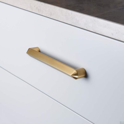 Tirador para mueble alargado Lysekil 192, oro cepillado