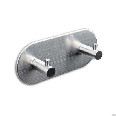 Colgador de pared Tours 120-2, plata cepillado