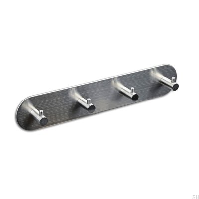Tours 260-4 Colgador de pared plateado cepillado