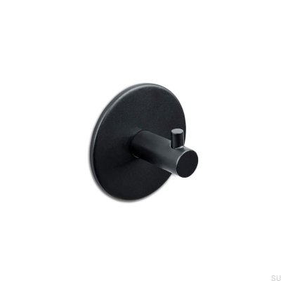 Colgador de pared Tours 52-1, metal, negro mate