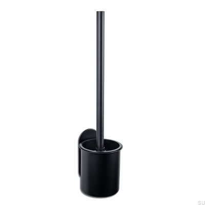 Escobillero de pared Tours, metal, negro mate