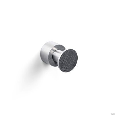Colgador de pared plateado cepillado Dijon 19-1