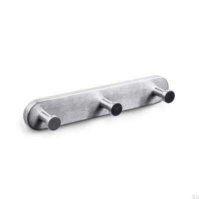 Colgador de pared plateado cepillado Dijon 225-3