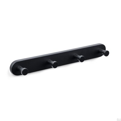 Dijon 314-4 Colgador de pared Metal negro mate