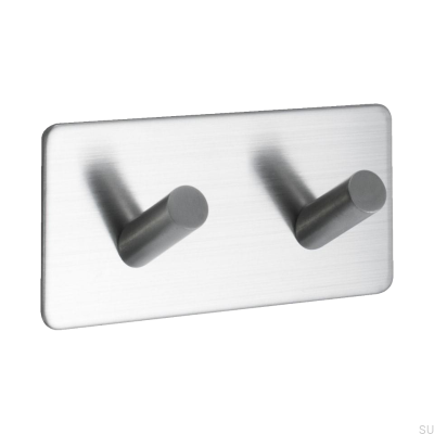 Colgador de pared Base 200-2 Acero cepillado