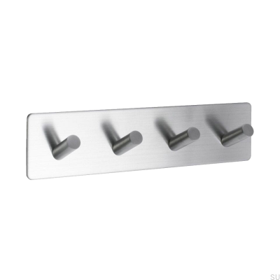 Colgador de pared base 200-4 Acero cepillado