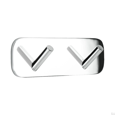 Colgador de pared Solid 2 Cromo pulido