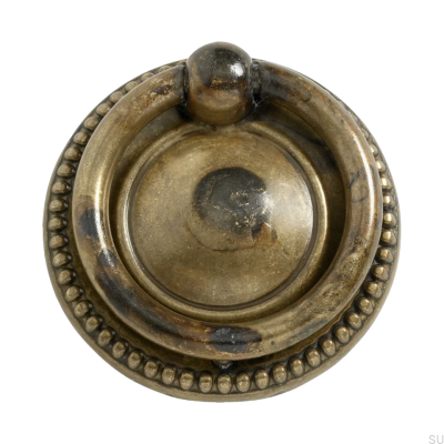 Tirador para mueble redondo Ring 106 41 Bronce envejecido