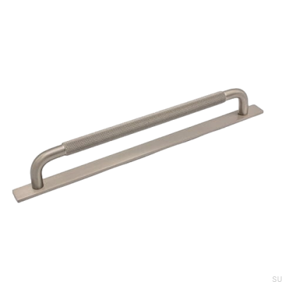 Tirador para mueble alargado con arandela Helix 224 Aluminio Plata 