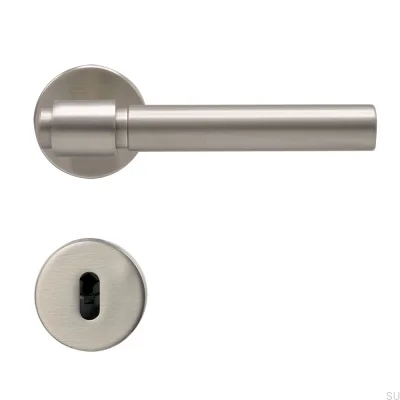 Tirador de puerta Helix 200 Plain Metal Plata