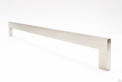 Manija para mueble Clean Cut 432 Acero cepillado plateado