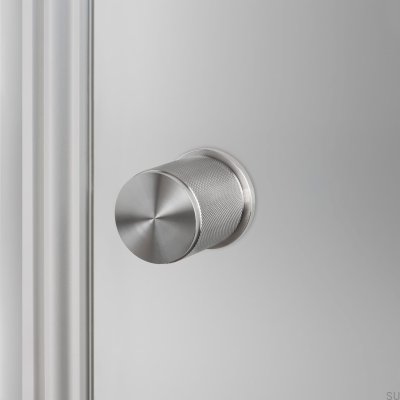 Pomo de puerta de doble cara Cross 57 Acero Plata