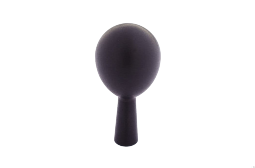 Gałka meblowa Drop 40 czarna aluminiowa