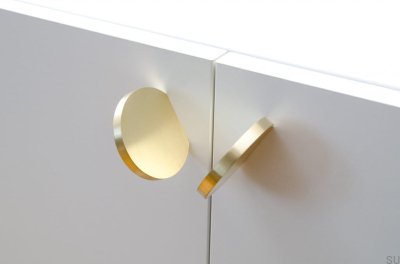 Pomo para muebles Globe 50 Latón, cepillado sin pintar