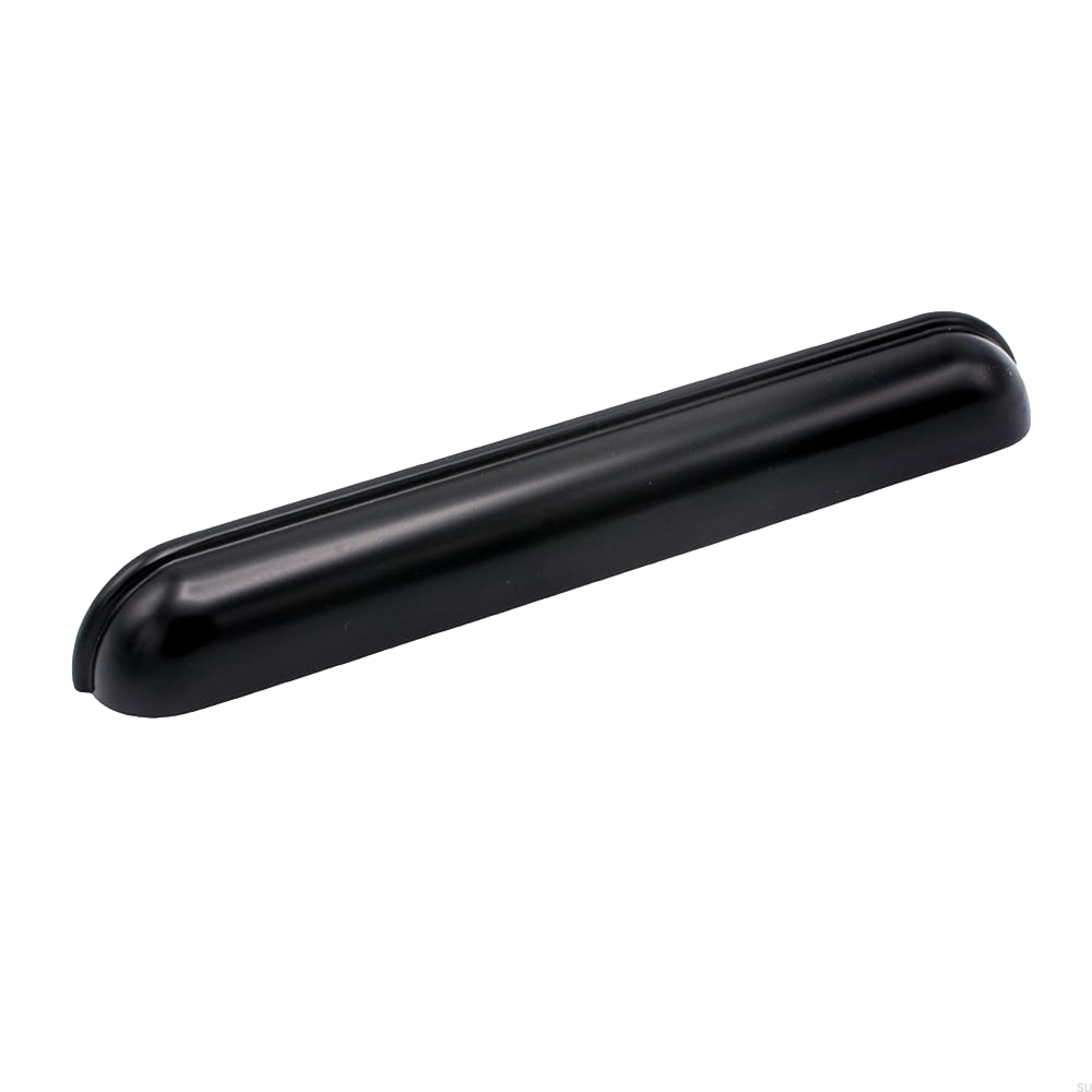 Uchwyt meblowy muszlowy Saluto  160 Czarny metalowy