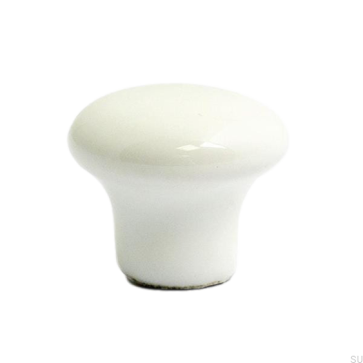Pomo para mueble 1002 32 Porcelánico blanco