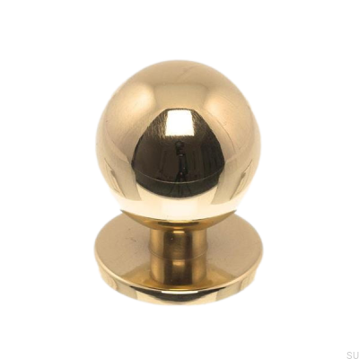 Pomo para mueble 1349 25 Oro Pulido, Lacado