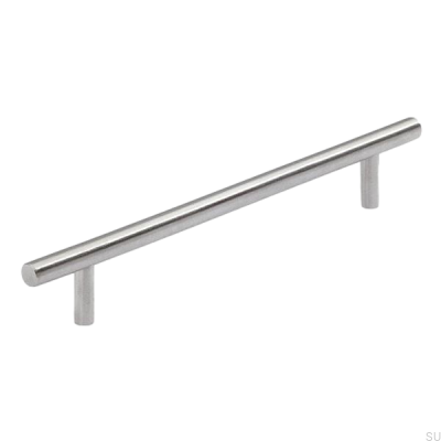 Tirador para mueble alargado 1407 96 Acero pulido