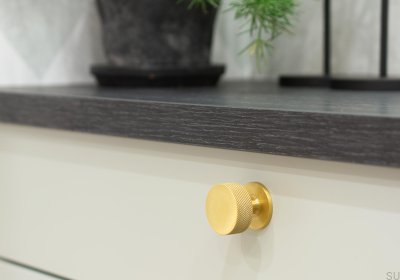 Pomo para mueble Crest 26 Oro cepillado