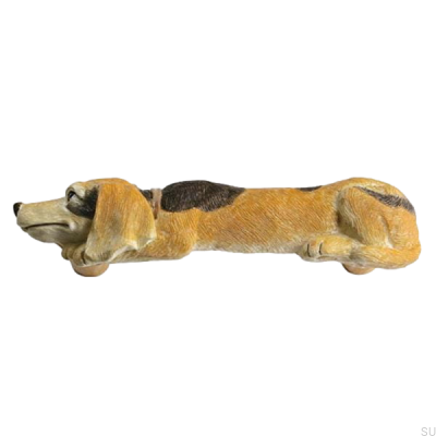 Tirador para mueble oblongo Hund Pies 96 Polyresin